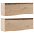 Wall Cabinets 2pcs 100x30x35 cm Solid Wood Pine