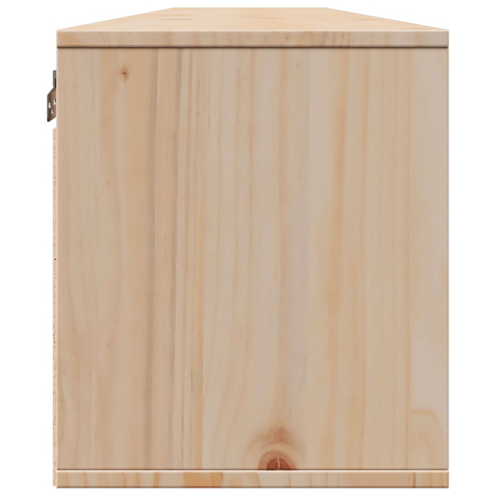 Wall Cabinets 2pcs 100x30x35 cm Solid Wood Pine