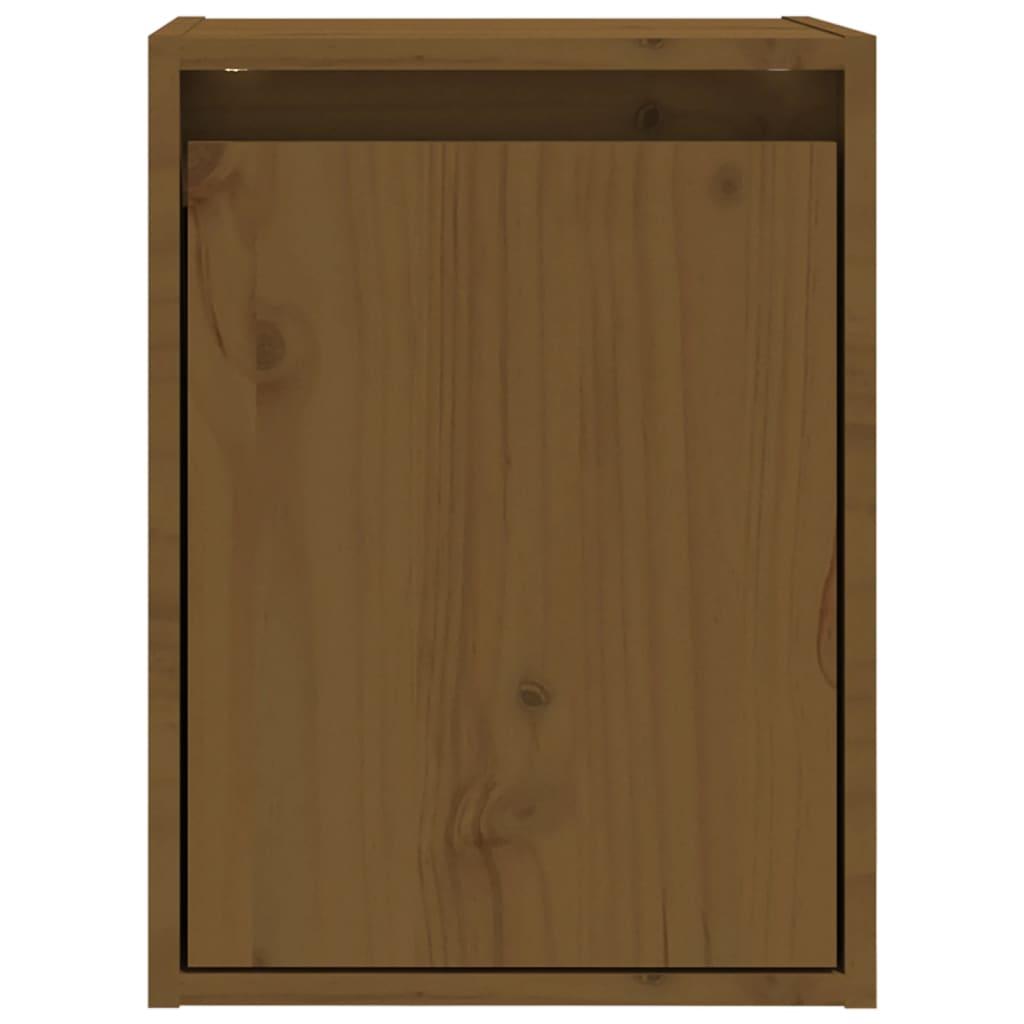 Wall Cabinets 2pcs Honey Brown 30x30x40 cm Solid Wood Pine