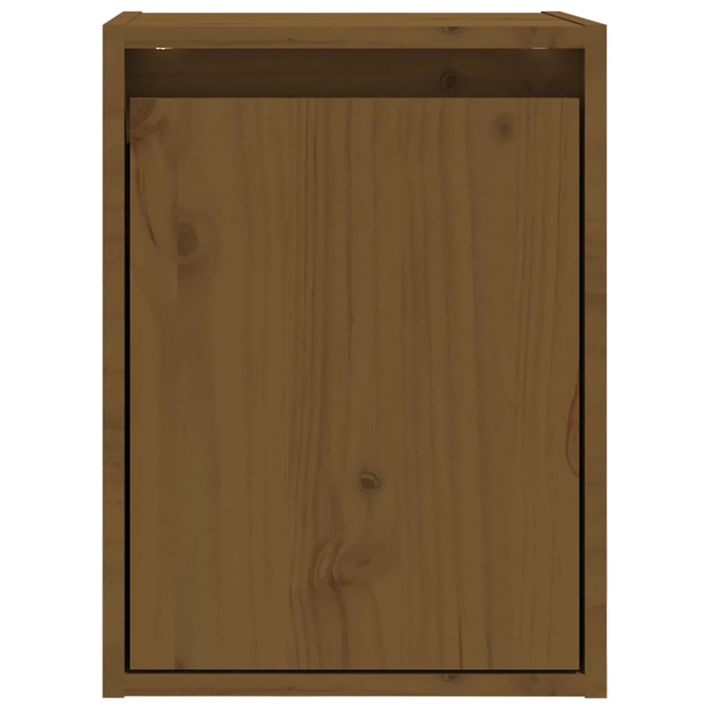 Wall Cabinets 2pcs Honey Brown 30x30x40 cm Solid Wood Pine