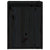 Wall Cabinets 2pcs Black 30x30x40 cm Solid Wood Pine