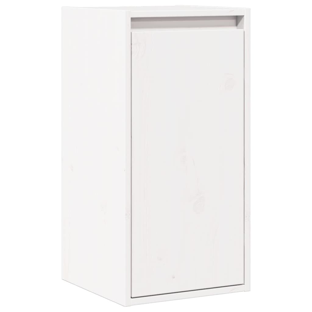 Wall Cabinet White 30x30x60 cm Solid Wood Pine