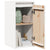 Wall Cabinet White 30x30x60 cm Solid Wood Pine