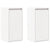 Wall Cabinets 2 pcs White 30x30x60 cm Solid Wood Pine