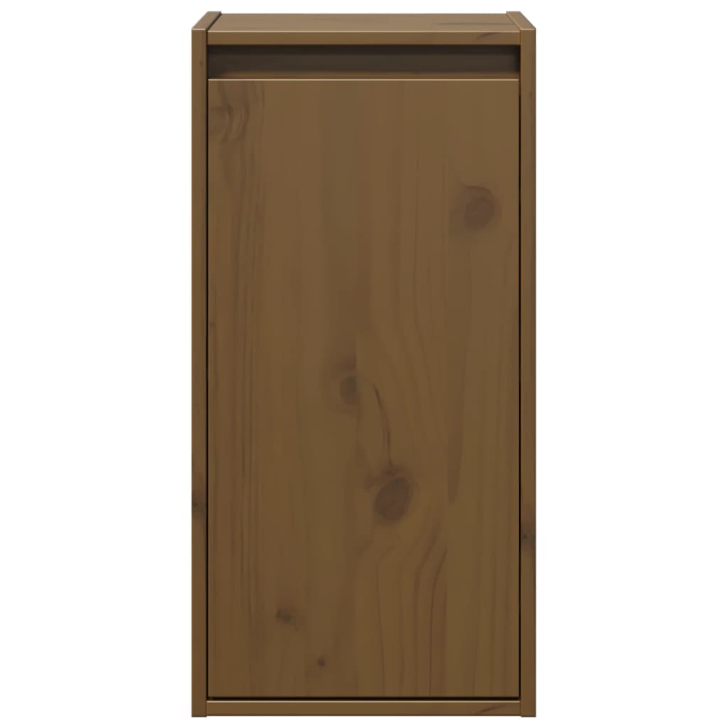 Wall Cabinets 2 pcs Honey Brown 30x30x60 cm Solid Wood Pine