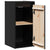 Wall Cabinets 2 pcs Black 30x30x60 cm Solid Wood Pine