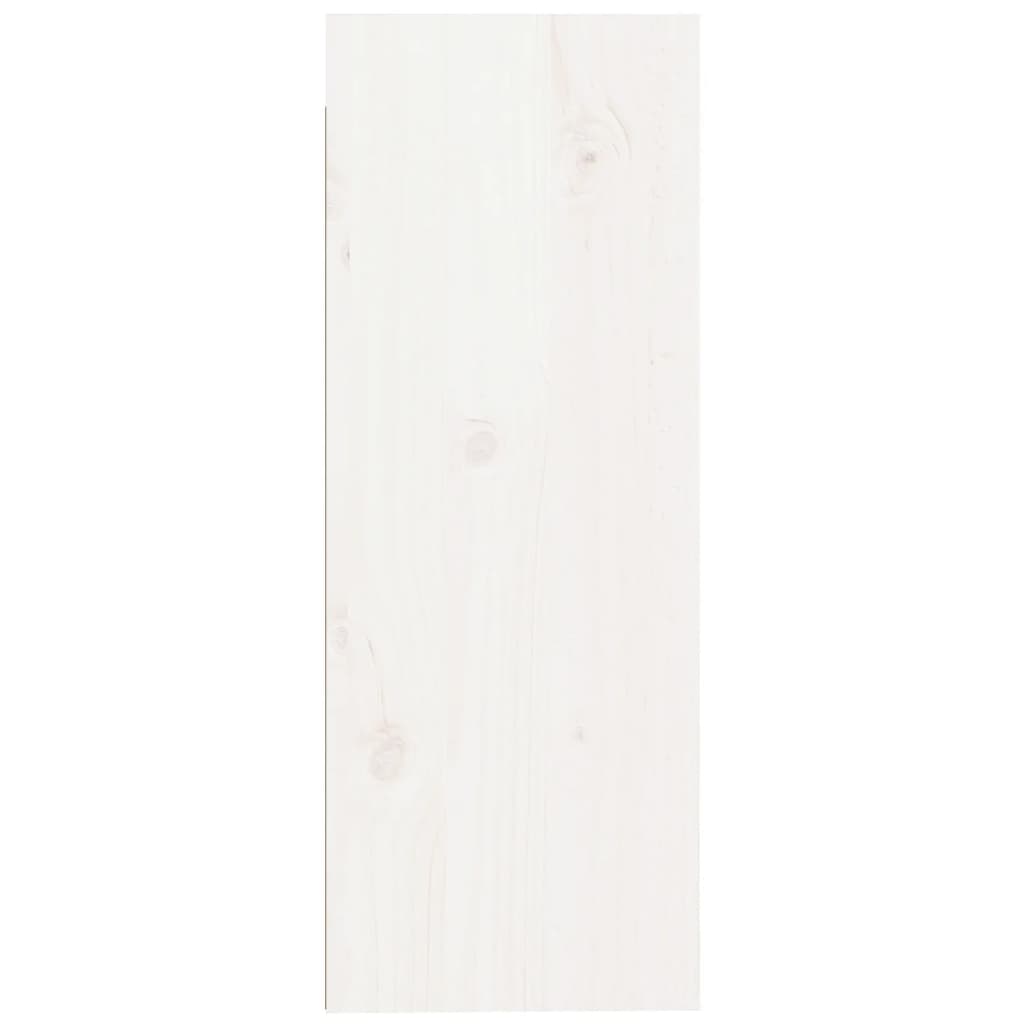 Wall Cabinet White 30x30x80 cm Solid Wood Pine