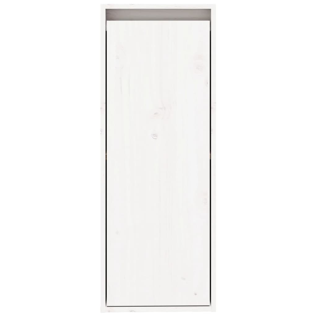 Wall Cabinets 2 pcs White 30x30x80 cm Solid Wood Pine