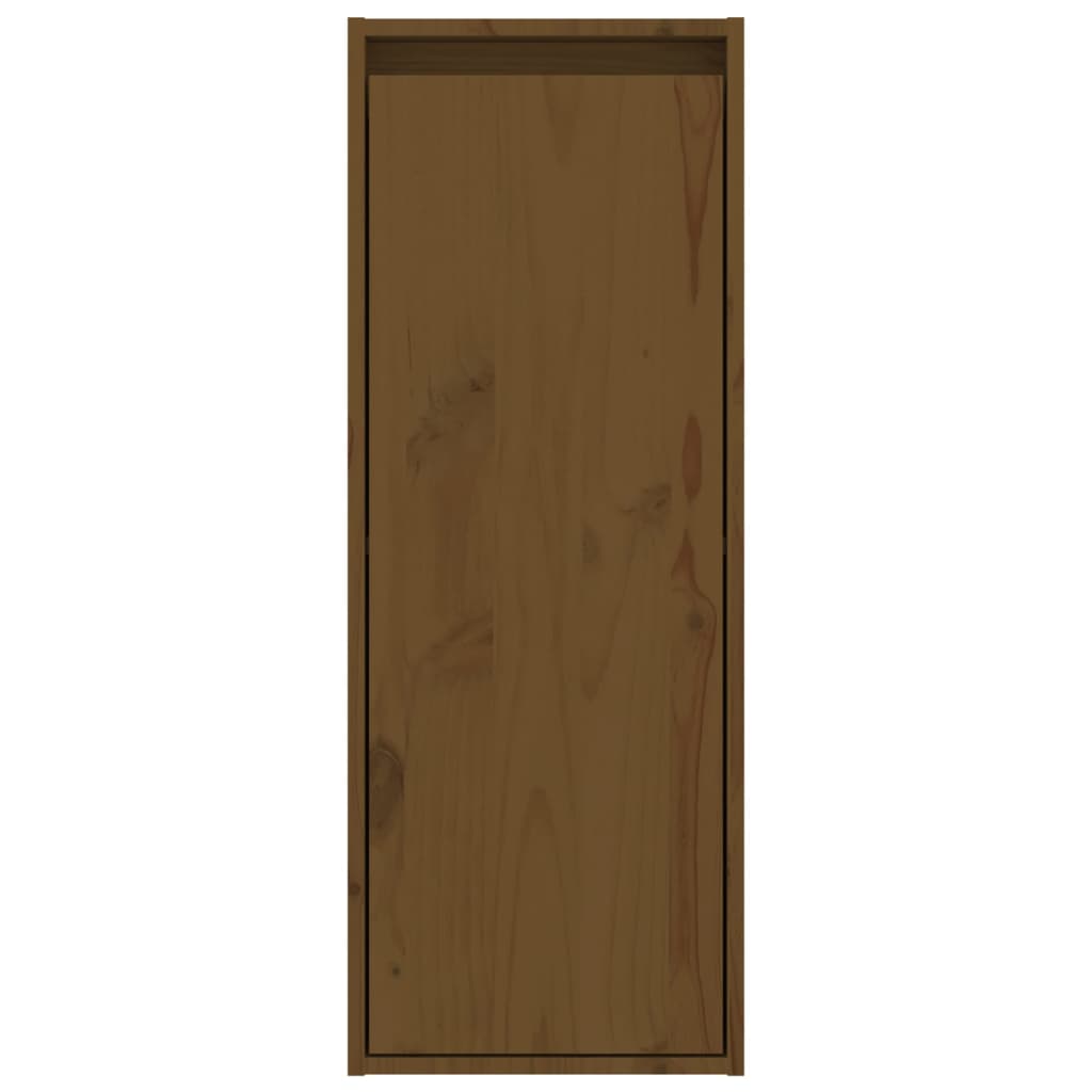 Wall Cabinets 2 pcs Honey Brown 30x30x80 cm Solid Wood Pine