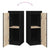 Wall Cabinets 2 pcs Black 30x30x80 cm Solid Wood Pine