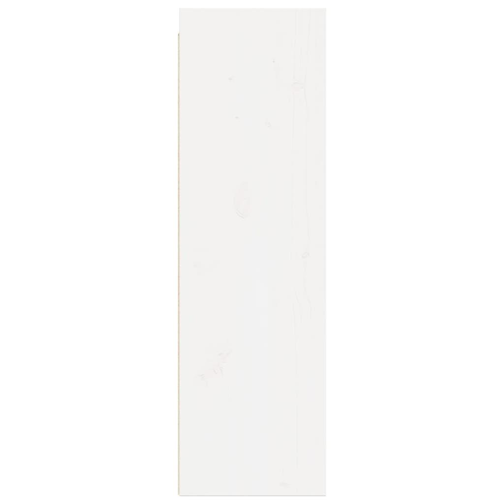 Wall Cabinet White 30x30x100 cm Solid Wood Pine