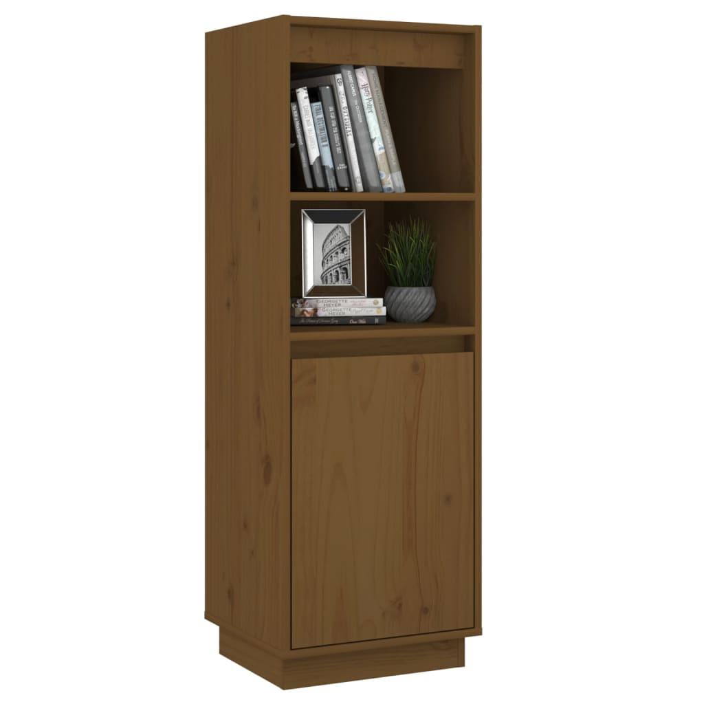 Highboard Honey Brown 37x34x110 cm Solid Wood Pine