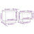 Nesting Coffee Tables 2 pcs Solid Wood Pine