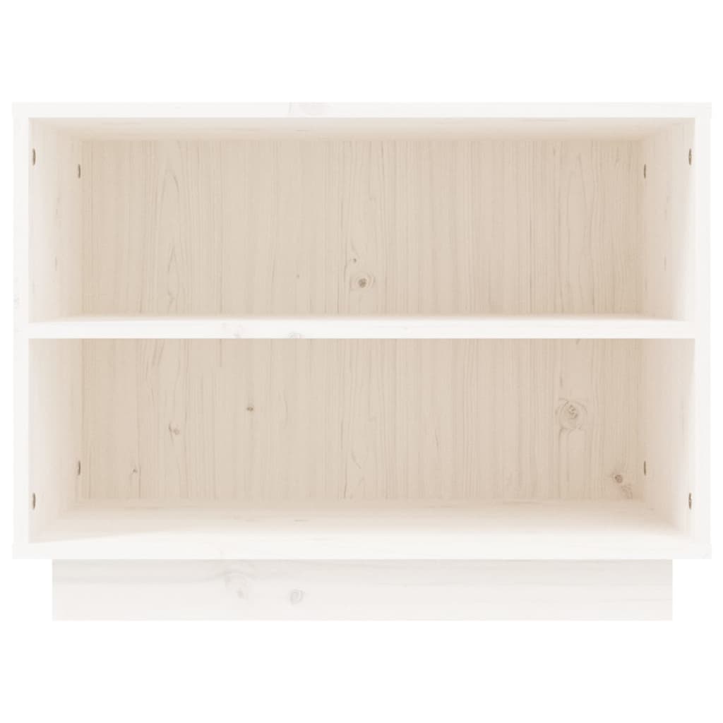 Shoe Cabinet White 60x34x45 cm Solid Wood Pine