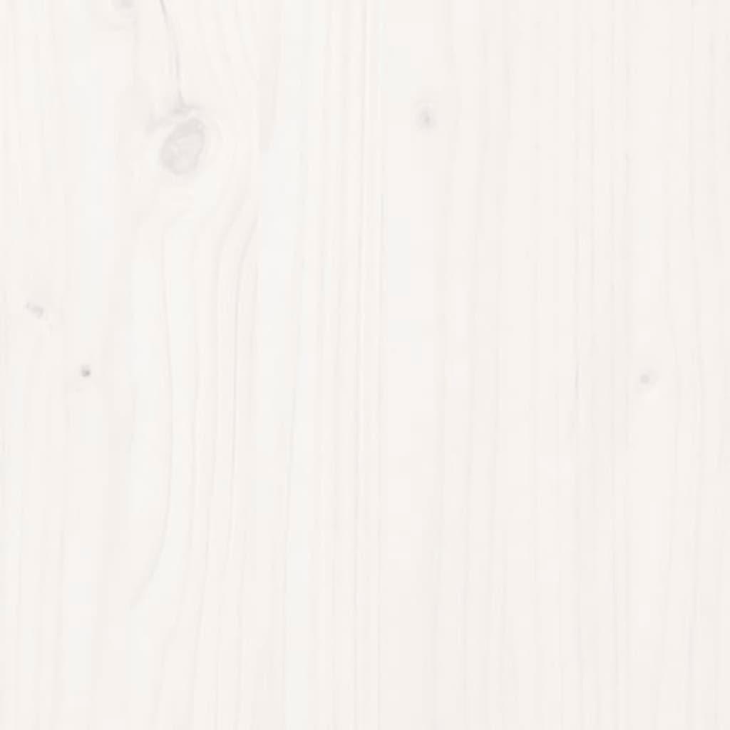 Shoe Cabinet White 60x34x45 cm Solid Wood Pine