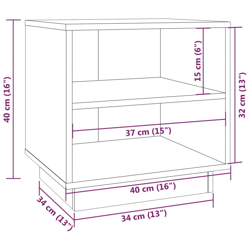 Bedside Cabinets 2 pcs Honey Brown 40x34x40 cm Solid Wood Pine