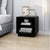 Bedside Cabinets 2 pcs Black 40x34x40 cm Solid Wood Pine