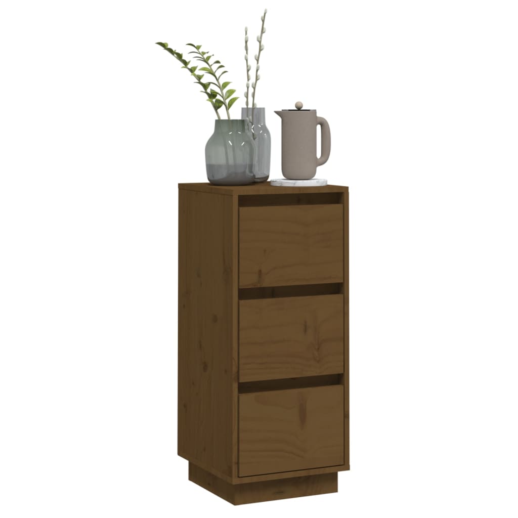 Sideboard Honey Brown 32x34x75 cm Solid Wood Pine