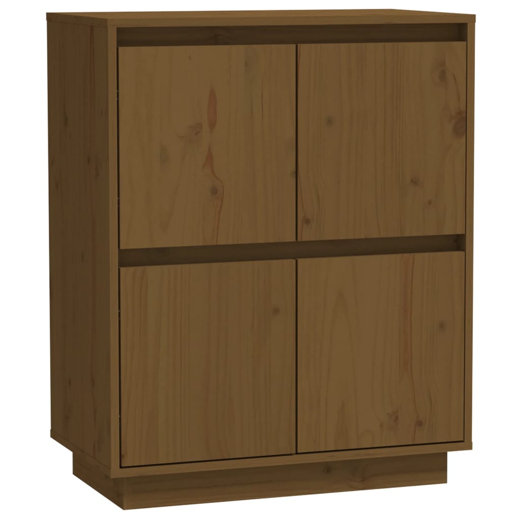 Sideboard Honey Brown 60x34x75 cm Solid Wood Pine