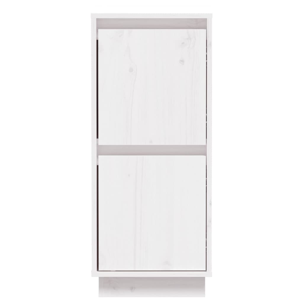 Sideboards 2 pcs White 31.5x34x75 cm Solid Wood Pine