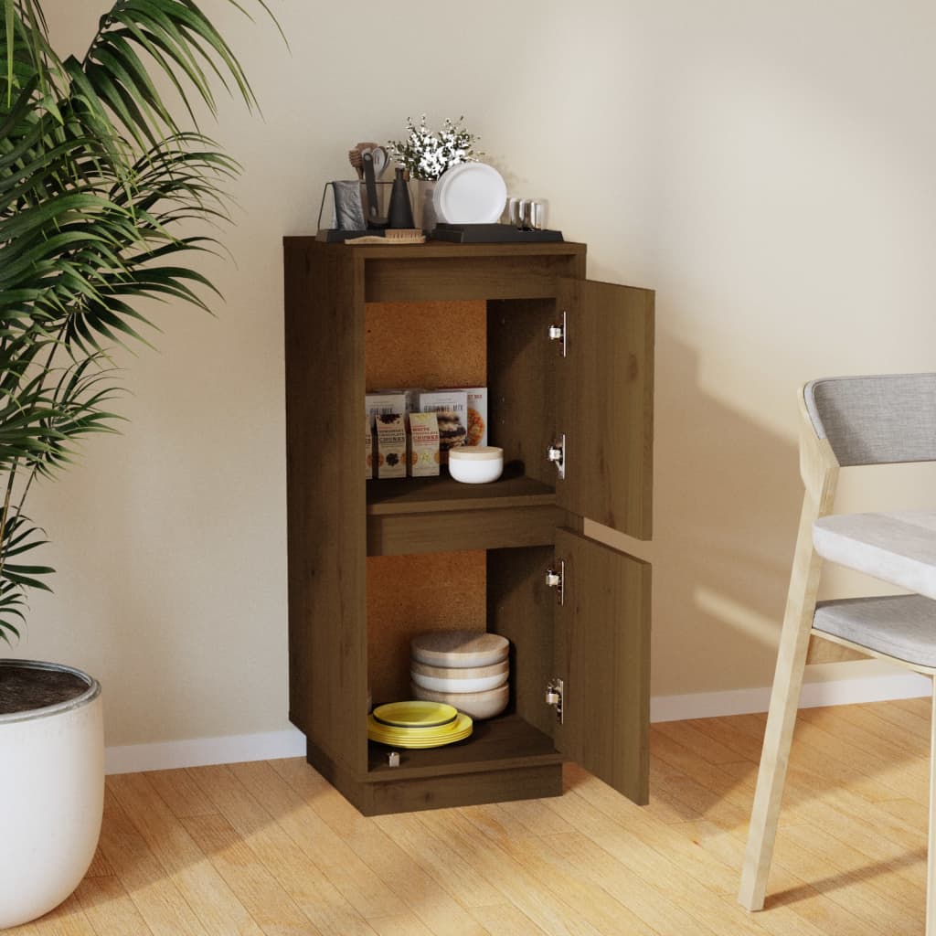 Sideboard Honey Brown 31.5x34x75 cm Solid Wood Pine