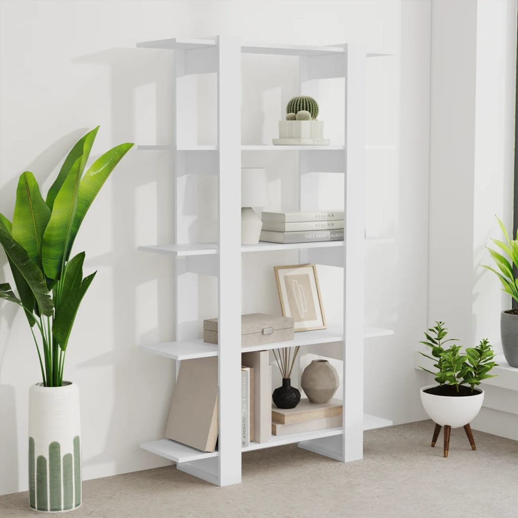 Book Cabinet/Room Divider White 100x30x160 cm