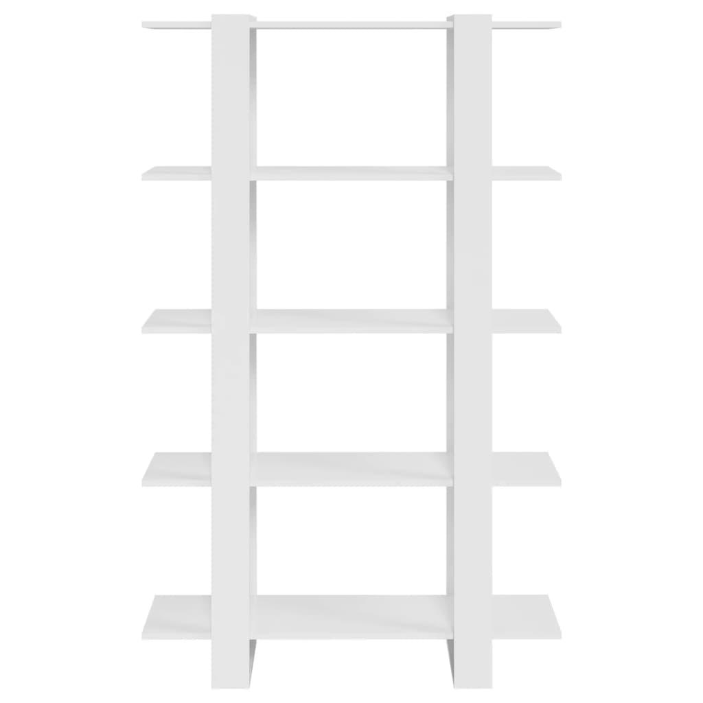 Book Cabinet/Room Divider High Gloss White 100x30x160 cm