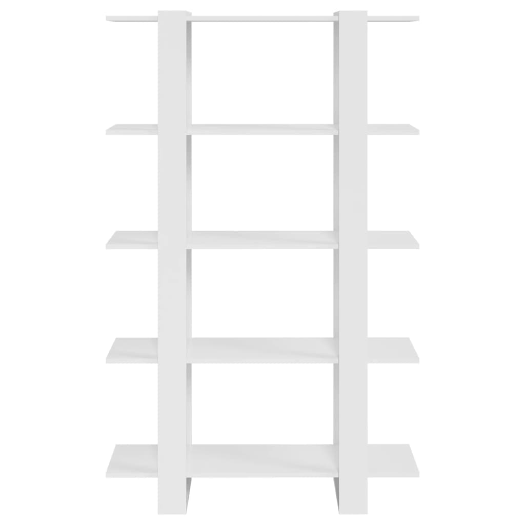 Book Cabinet/Room Divider High Gloss White 100x30x160 cm