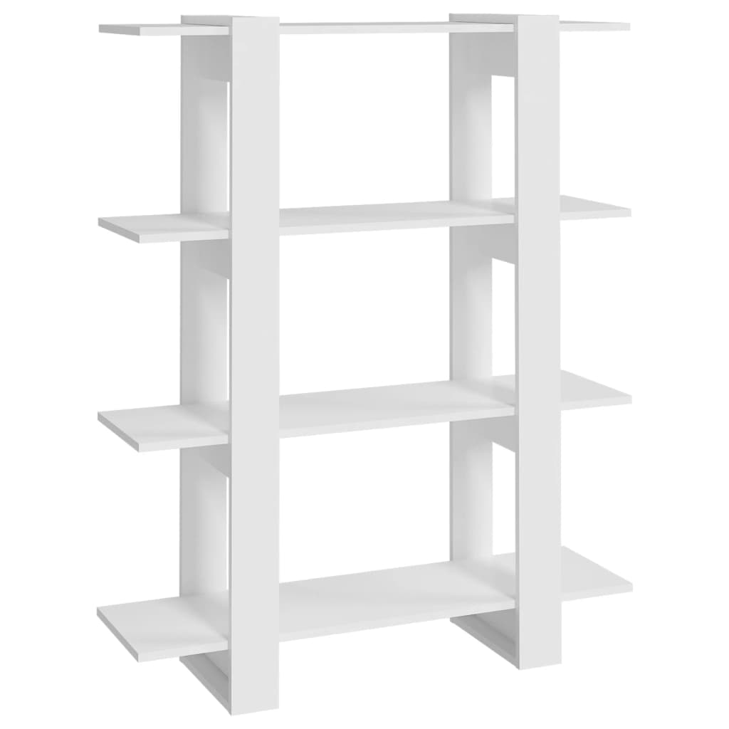 Book Cabinet/Room Divider White 100x30x123.5 cm