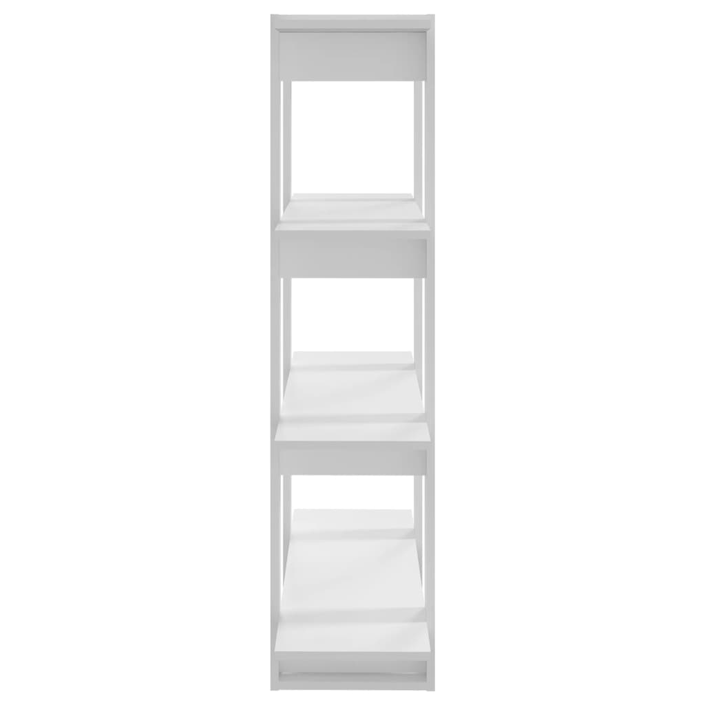 Book Cabinet/Room Divider White 100x30x123.5 cm