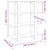 Book Cabinet/Room Divider White 100x30x123.5 cm