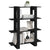 Book Cabinet/Room Divider Black 100x30x123.5 cm