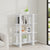 Book Cabinet/Room Divider High Gloss White 100x30x123.5 cm