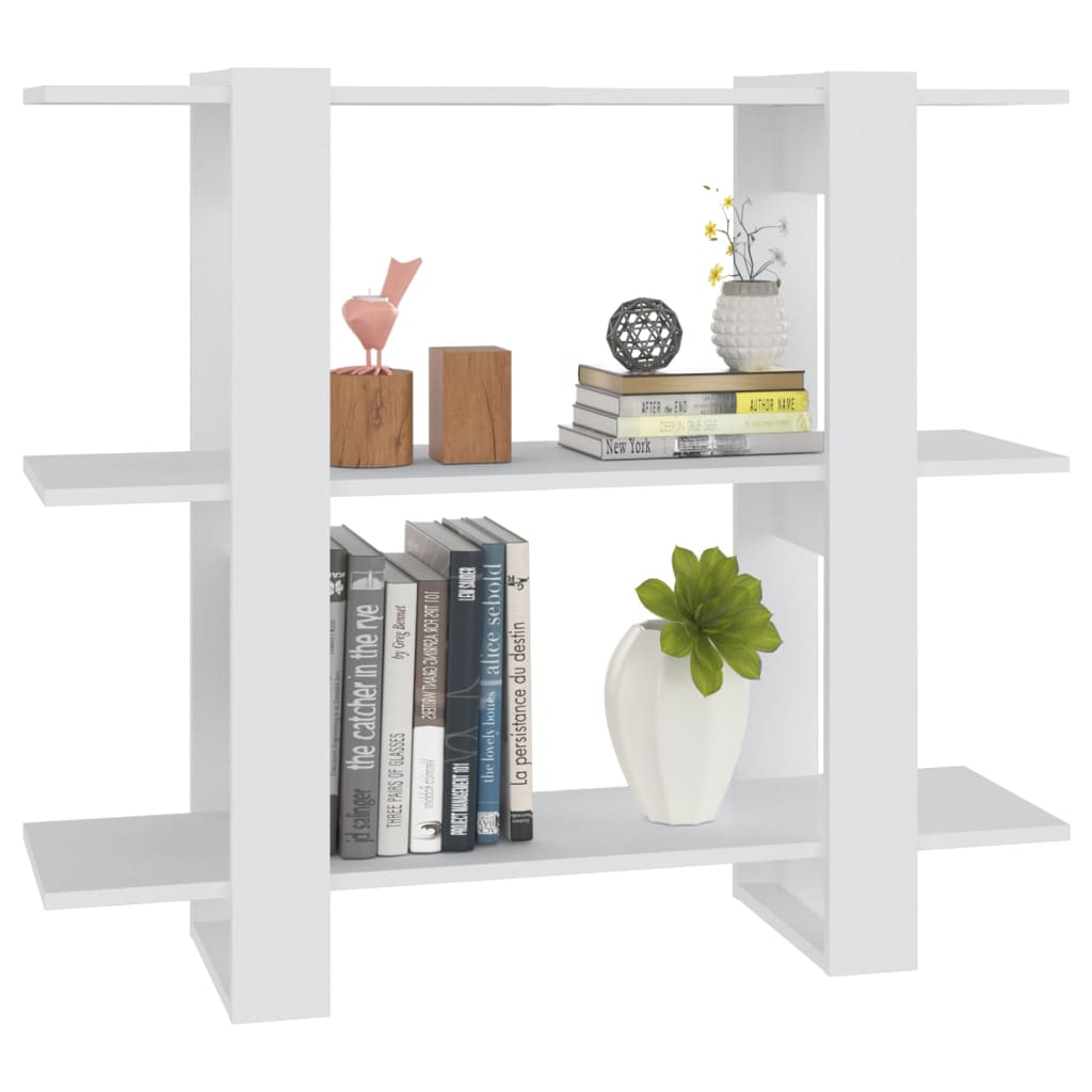 Book Cabinet/Room Divider White 100x30x87 cm