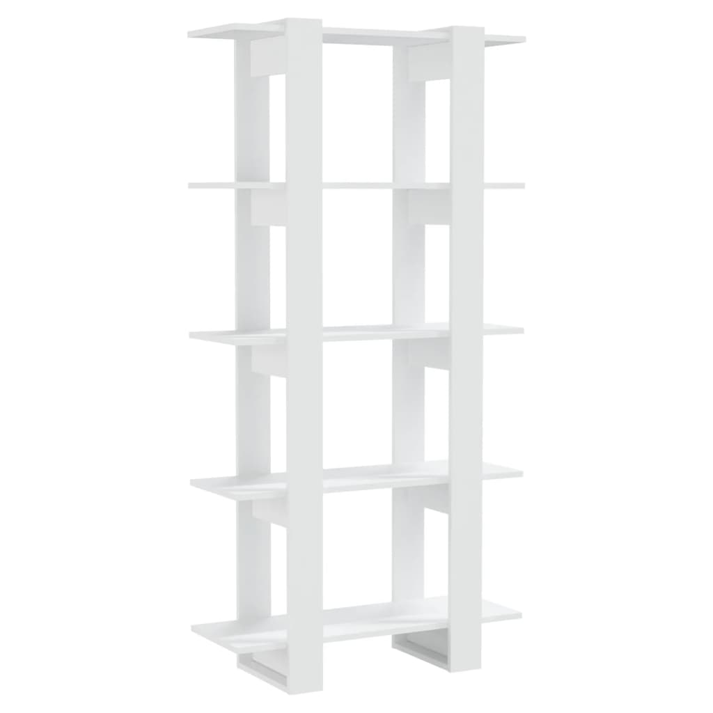 Book Cabinet/Room Divider White 80x30x160 cm Engineered Wood