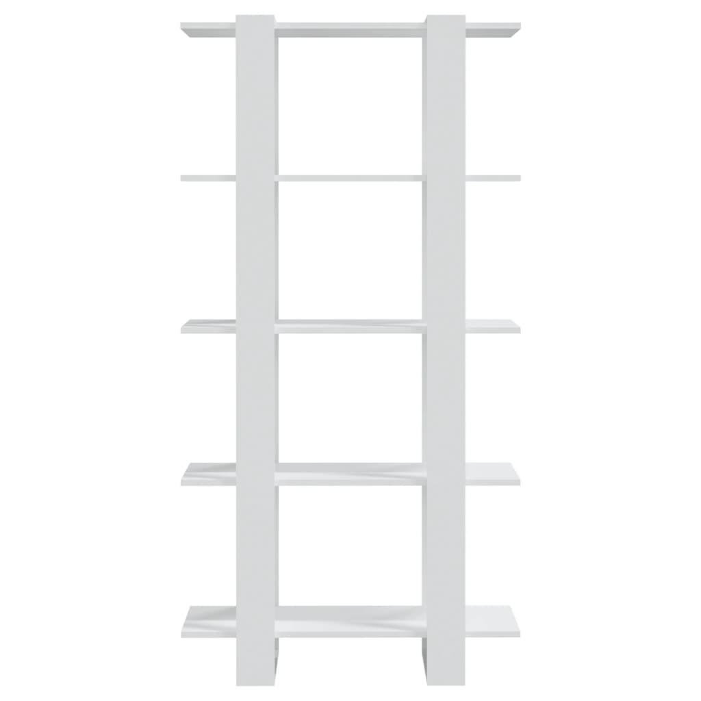 Book Cabinet/Room Divider White 80x30x160 cm Engineered Wood