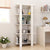 Book Cabinet/Room Divider High Gloss White 80x30x160 cm