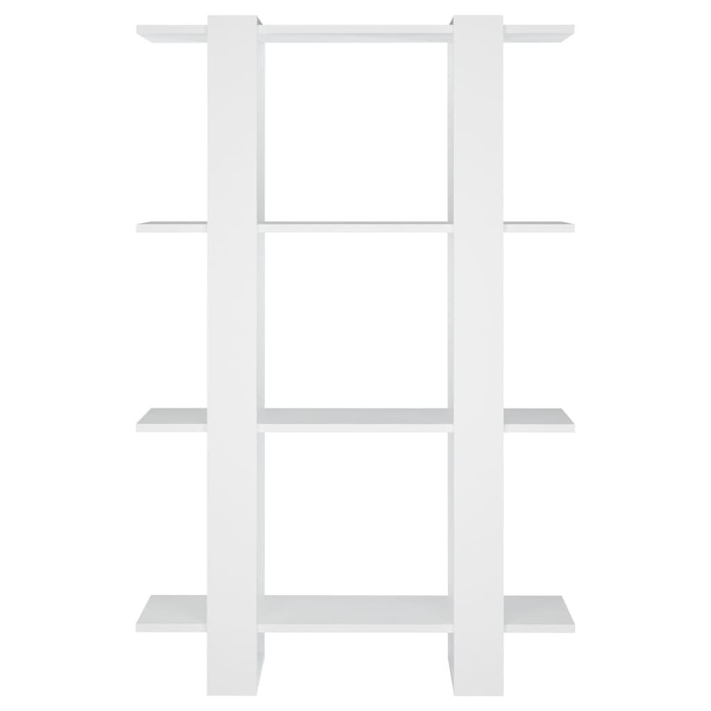 Book Cabinet/Room Divider White 80x30x123.5 cm