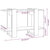Book Cabinet/Room Divider Concrete Grey 80x30x51 cm