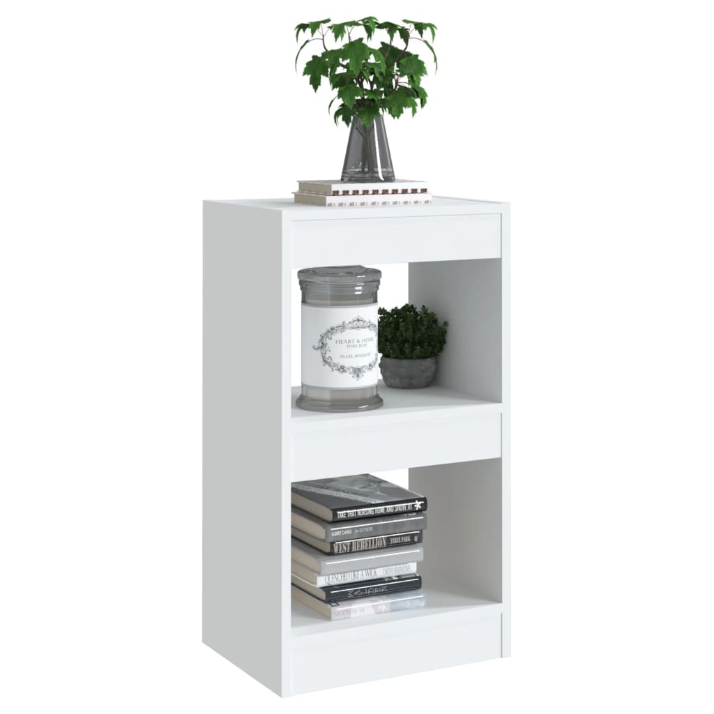 Book Cabinet/Room Divider White 40x30x72 cm