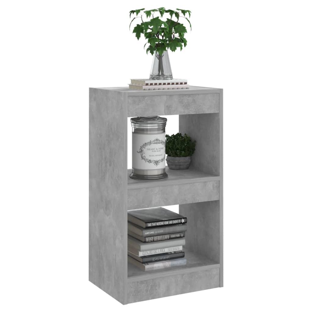 Book Cabinet/Room Divider Concrete Grey 40x30x72 cm