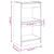 Book Cabinet/Room Divider Concrete Grey 40x30x72 cm