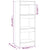 Book Cabinet/Room Divider White 40x30x103 cm Engineered Wood