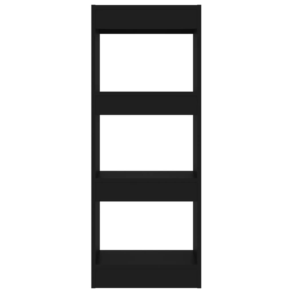 Book Cabinet/Room Divider Black 40x30x103 cm Engineered Wood