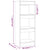 Book Cabinet/Room Divider Black 40x30x103 cm Engineered Wood