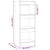 Book Cabinet/Room Divider High Gloss White 40x30x103 cm Engineered Wood