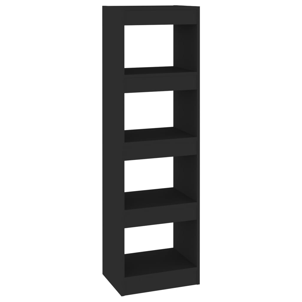 Book Cabinet/Room Divider Black 40x30x135 cm