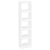 Book Cabinet/Room Divider White 40x30x166 cm