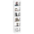 Book Cabinet/Room Divider White 40x30x198 cm
