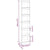 Book Cabinet/Room Divider White 40x30x198 cm